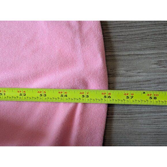 VTG Vanity Fair Womens Pink Zip-Front Robe XXL Size 3/4 Sleeves Soft Knit NWT - Picture 8 of 8